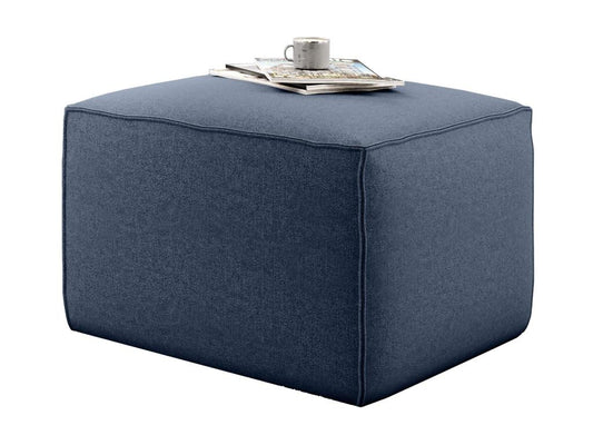 Blue Fabric Ottoman