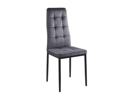 Gray Velvet Chair - dlz1766461372038