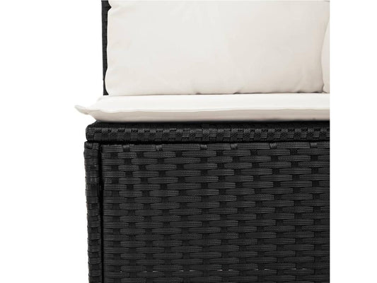 Black Woven Resin Wicker Outdoor Furniture Set - dlz1766461618414