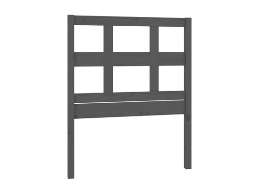 Gray Solid Wood Bed, 80.5 x 4 x 100 cm