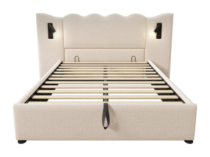 Beige Bed, 160 x 200 cm - dlz1766461911572