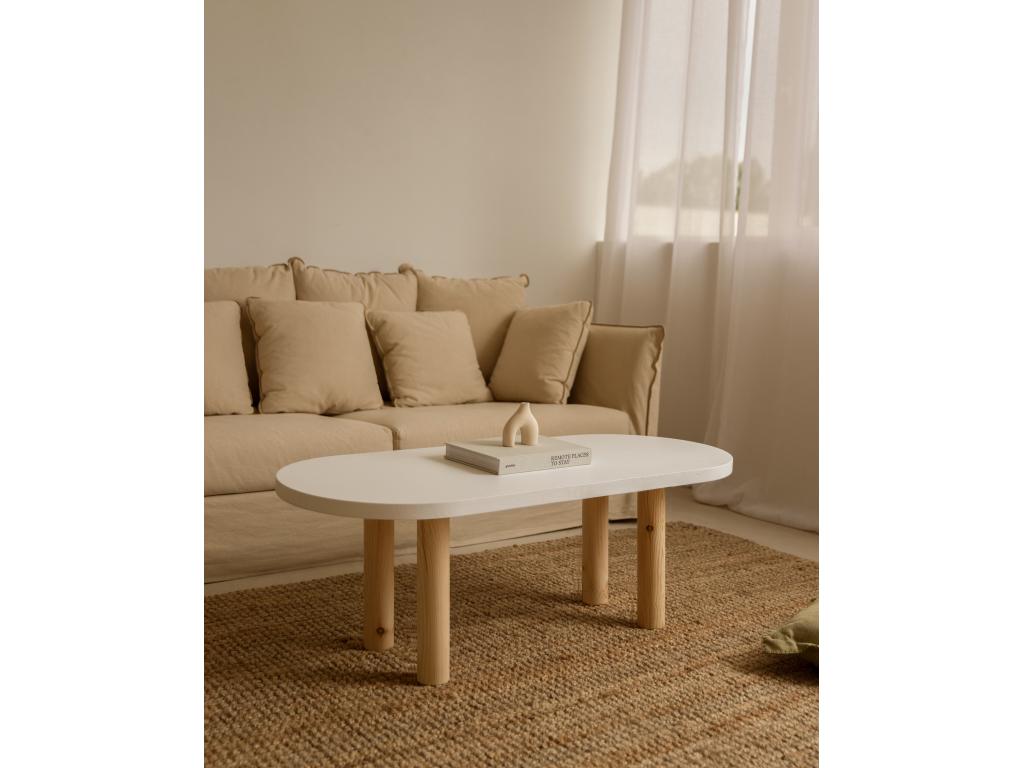 Beige Coffee Table, 120 x 40 cm