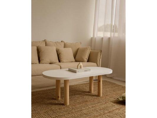 Beige Coffee Table, 120 x 40 cm